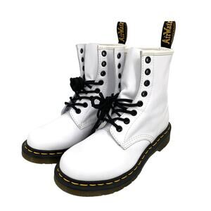 Dr. Doc Martens Boots 1460 SMOOTH LEATHER LACE UP BOOTS combat 8 eyes size US 6